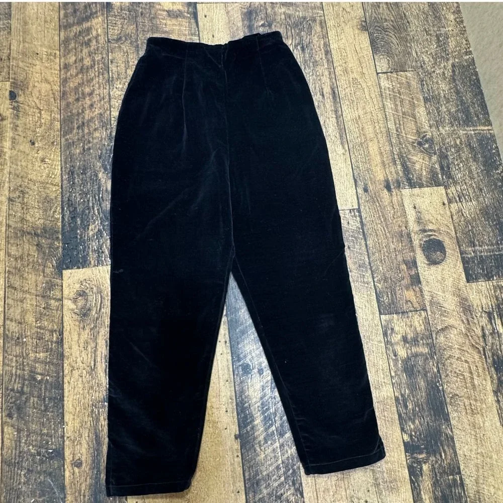 Twill back Velveteen Black Dress‎ Pants Formal Classic Kids Size 14
